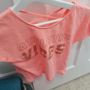 Pink athletic tee